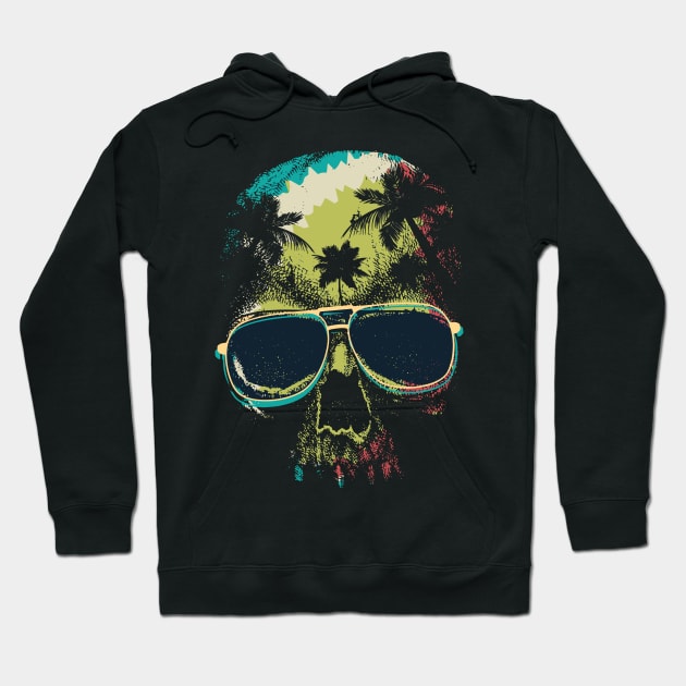 Skull in Paradise Hoodie by shipwrecked2020